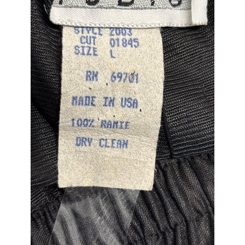 Sue Wong Studio Black Wide-Leg Pants L 100% Ramie Elastic Waistband Made In USA - Picture 5 of 10